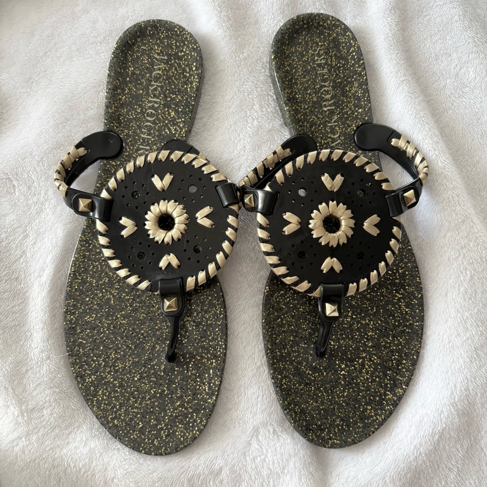 Jack Rogers Georgica Sparkle Jelly Sandals